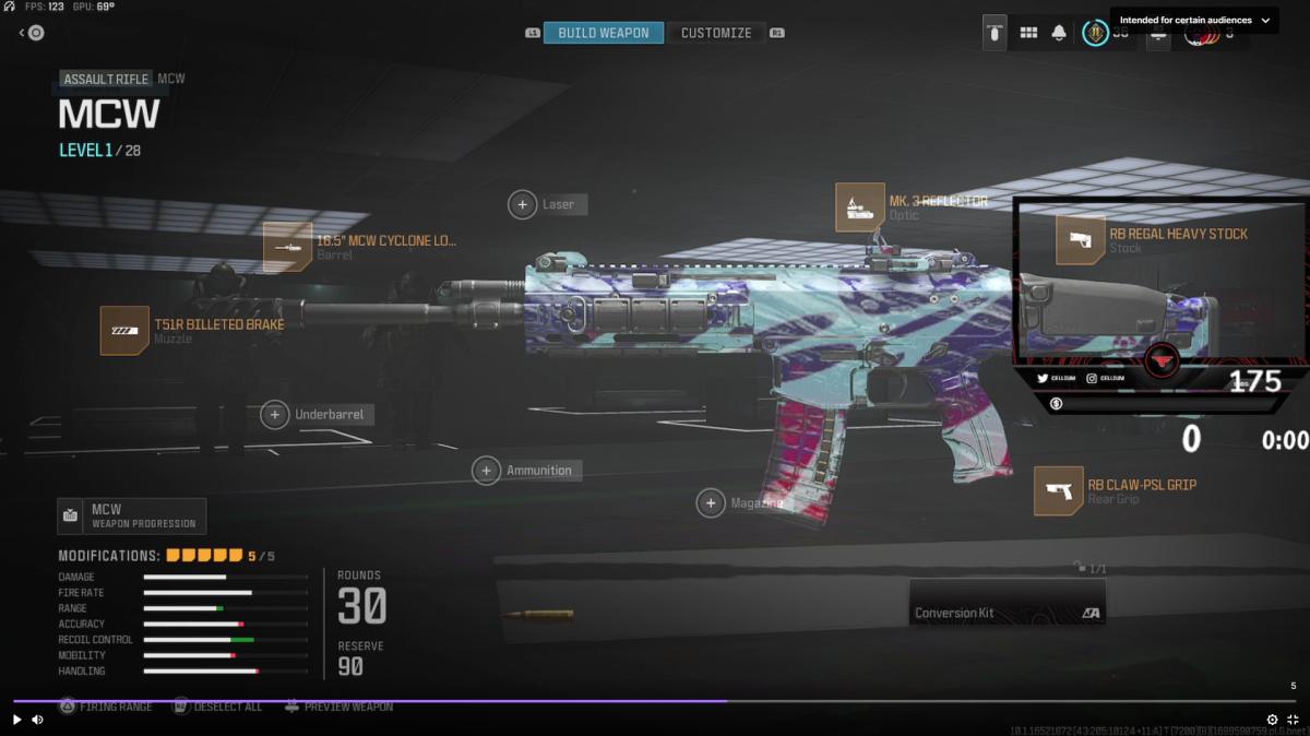 Cellium MCW Class Setup